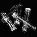 80 PCS Clear Test Tubes with Caps - 40ml