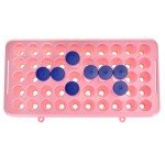 Test Tube Holder Rack with Silicone Pad - Pink