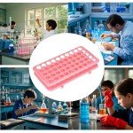 Test Tube Holder Rack with Silicone Pad - Pink