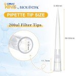 200µL Low-Retention Filtering Pipette Tips - 96 Pack