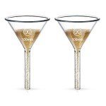 HUAOU 2pc 100mm Borosilicate Glass Funnel Set