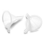 Clear Plastic Mini Funnels for Lab Use (10 Pack)