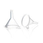 Clear Plastic Mini Funnels for Lab Use (10 Pack)