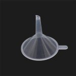 Clear Plastic Mini Funnels for Lab Use (10 Pack)