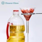 HUAOU 2pc 100mm Borosilicate Glass Funnel Set