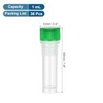 PATIKIL 1mL Plastic Cryogenic Vials - 36 Pack