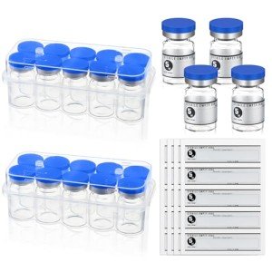 Threlaco 20 Pack Sterile Empty 5ml Vials