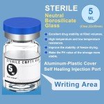 Threlaco 20 Pack Sterile Empty 5ml Vials