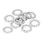 10Pcs Stainless Steel Internal Tooth Washers, 1/2-Inch
