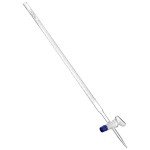 QWORK 25mL Borosilicate Burette with Stopcock - 2 Pack