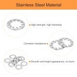 10Pcs Stainless Steel Internal Tooth Washers, 1/2-Inch