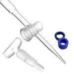 QWORK 25mL Borosilicate Burette with Stopcock - 2 Pack