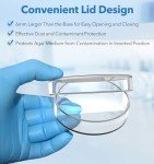 60mm Glass Petri Dishes with Lids, Pack of 20