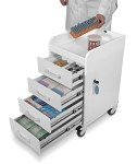 TrippNT Compact Locking Cart with 4 Drawers