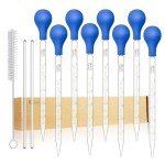 10ml Glass Graduated Laboratory Dropper Pipettes (8)