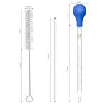 10ml Glass Graduated Laboratory Dropper Pipettes (8)