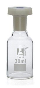 EISCO 30mL Borosilicate Glass Reagent Bottle