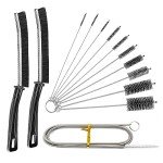 Flexible Nylon Brush Set for Cleaning - 13 Pack