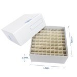 CryoKing 100-Well Microtube Storage Box - Pack of 5