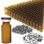 100 Pack of 10ml Amber Glass Vials