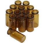 100 Pack of 10ml Amber Glass Vials