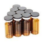 100 Pack of 10ml Amber Glass Vials