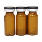 100 Pack of 10ml Amber Glass Vials