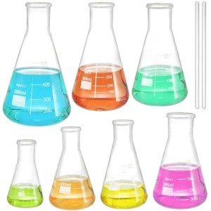Yarlung 7-Piece Glass Erlenmeyer Flask Set