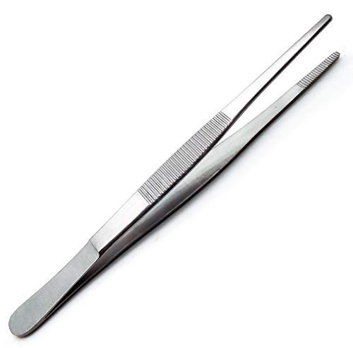 6-Inch Serrated Thumb Forceps - Stainless Steel