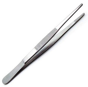 6-Inch Serrated Thumb Forceps - Stainless Steel