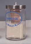 Labeled Glass Sundry Jar for Bandages - Grafco