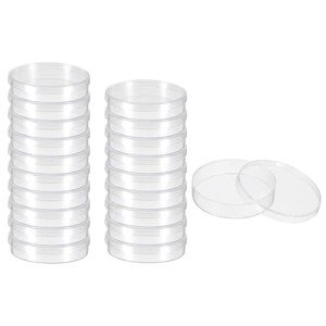 Patikil 60mm Plastic Petri Dishes, 20 Pack