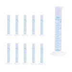 10 Pack Clear 25ml Measuring Cylinders for Labs