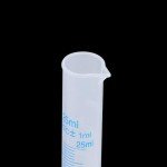 10 Pack Clear 25ml Measuring Cylinders for Labs