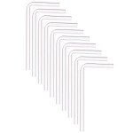 10-Pack L-Shaped Glass Tubes for Labs