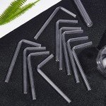 10-Pack L-Shaped Glass Tubes for Labs