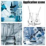 10-Pack L-Shaped Glass Tubes for Labs