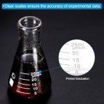 Patikil 12-Pack 25ml Lab Erlenmeyer Flasks