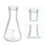 Patikil 12-Pack 25ml Lab Erlenmeyer Flasks