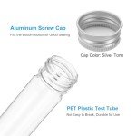65ml Test Tubes Set - 24 Clear Plastic Tubes