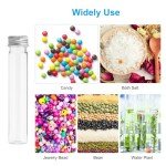65ml Test Tubes Set - 24 Clear Plastic Tubes