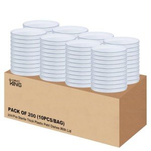 CryoKing 200 Pack Large Sterile Petri Dishes