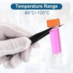 5mL Plastic Cryogenic Vials - 36 Pack, Orange Clear