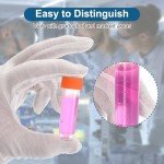 5mL Plastic Cryogenic Vials - 36 Pack, Orange Clear
