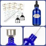 Blue Boston Bottles with Glass Droppers - 16 Pack