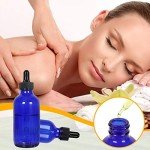 Blue Boston Bottles with Glass Droppers - 16 Pack