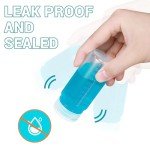 Clear Squeezable Pill Bottles with Screw Caps (4oz, 4 Pcs)