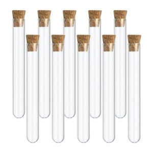 25 Pack of 3ml Clear Glass Test Tubes