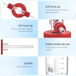 250mL Glass Gas Washing Bottle with PTFE Cap