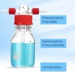 250mL Glass Gas Washing Bottle with PTFE Cap